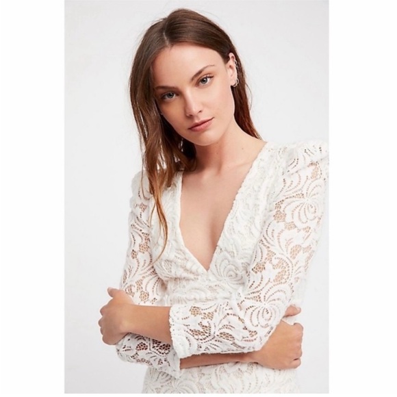 NWT Free People Dana Lace Dress Small - Picture 2 of 10
